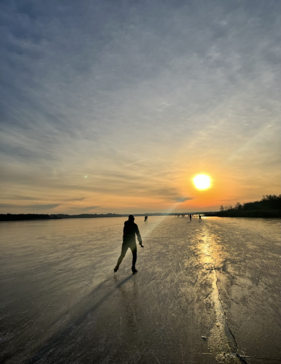 winter 2022 while iceskating