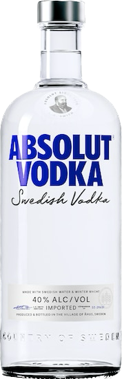 bottle of the original Absolut Vodka