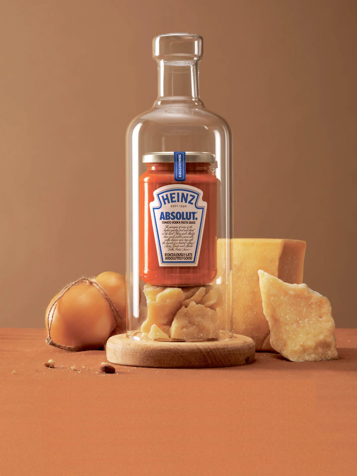 The new vodka tomatosauce, a collaboration with Heinz